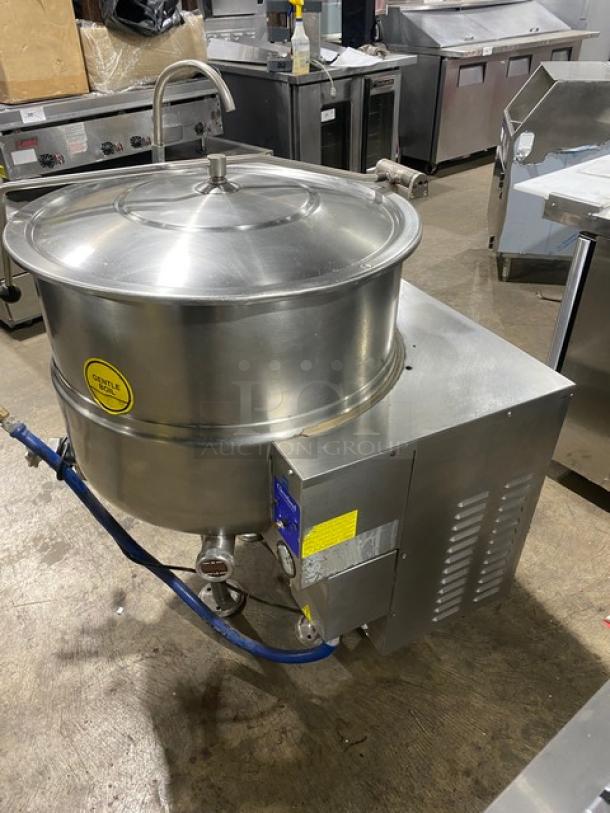 Cleveland Range Commercial Stainless Steel Natural Gas Powered Self Contained Stationary Steam Kettle! With Faucet & Spout! On Legs! Working When Removed! - Image 2 of 9