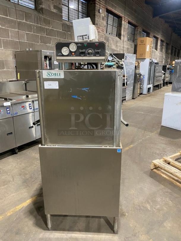 Noble Warewashing Series Commercial Stainless Steel High Temperature Door Type Dishwasher! Model: TEMPSTAR SN: 19F375894! 208-230V 3 Phase! On Legs! - Image 1 of 10