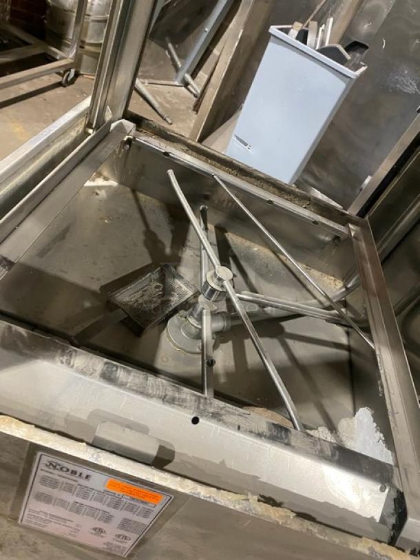 Noble Warewashing Series Commercial Stainless Steel High Temperature Door Type Dishwasher! Model: TEMPSTAR SN: 19F375894! 208-230V 3 Phase! On Legs! - Image 6 of 10