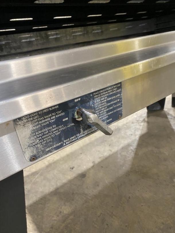 Bakers Pride Commercial Stainless Steel Natural Gas Powered Free Standing Radiant Charbroiler! On Legs! - Image 7 of 9
