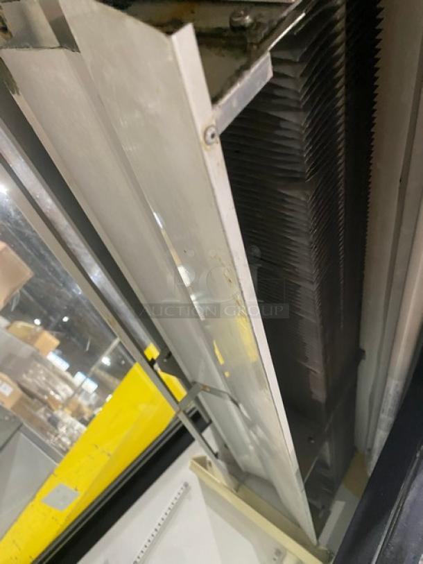 True Commercial Slanted Glass Front Refrigerated Meat Deli Display Case! With Poly Coated Wire Rack! With Rear Sliding Glass Doors! Model: TSID-48-2 SN: 1-4321514! 115V 1 Phase! Working When Removed! - Image 6 of 8