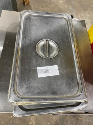 Lot Of Commercial Stainless Steel Steam Table/Hotel Pan Lids! All One Money!