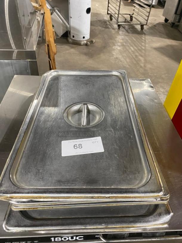 Lot Of Commercial Stainless Steel Steam Table/Hotel Pan Lids! All One Money! - Image 5 of 5