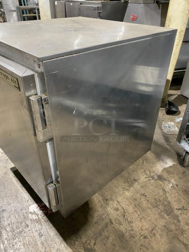 Beverage-Air Commercial Stainless Steel Solid Single Door Undercounter Reach In Refrigerator! With Poly Coated Wire Rack! Model: UCR27A SN: 5305931! 115V 1 Phase! On Casters! - Image 2 of 7