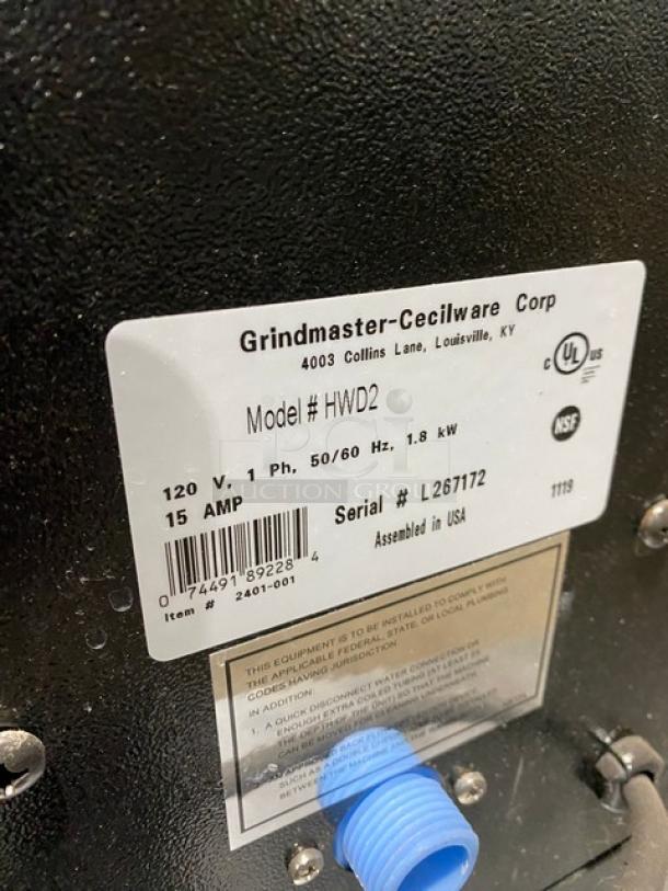 Cecilware Commercial Black Countertop Hot Water Dispenser Machine! Model: HWD2 SN: L267172! 120V 1 Phase! - Image 5 of 7