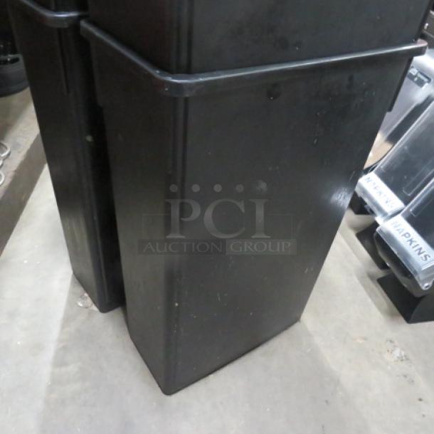 One Rubbermaid Slim Jim Trash Can. - Image 1 of 1