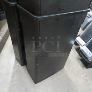 One Rubbermaid Slim Jim Trash Can.