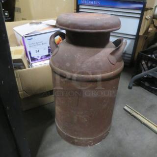 One Vintage Milk Can.