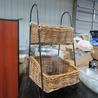 One Merchandiser With 2 Baskets. 12X12X24