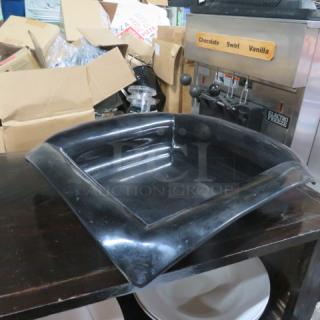 One Black Melamine Serving Dish. #GET-ML-101. 16X16X3.5