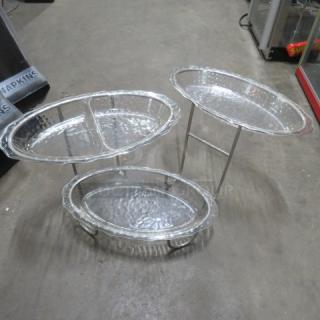 One Triple Buffet Server With 3-18x10 Poly Dish.