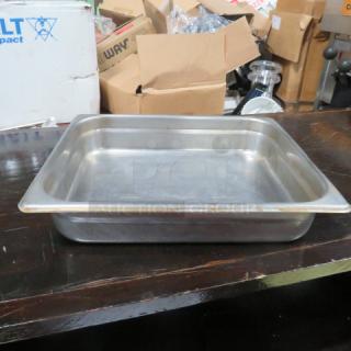 1/2 Size 2.5 Inch Deep Hotel Pan. 3XBID