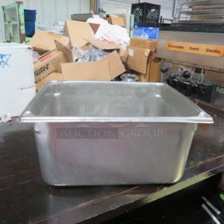 1/2 Size 6 Inch Deep Hotel Pan. 3XBID