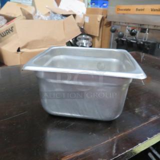 1/6 Size 4 Inch Deep Hotel Pan.  3XBID