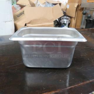 1/9 Size 6 Inch Deep Hotel Pan. 4XBID
