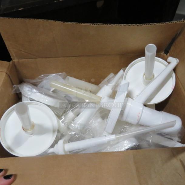 One Lot Of Pumps And Lids. - Image 1 of 1