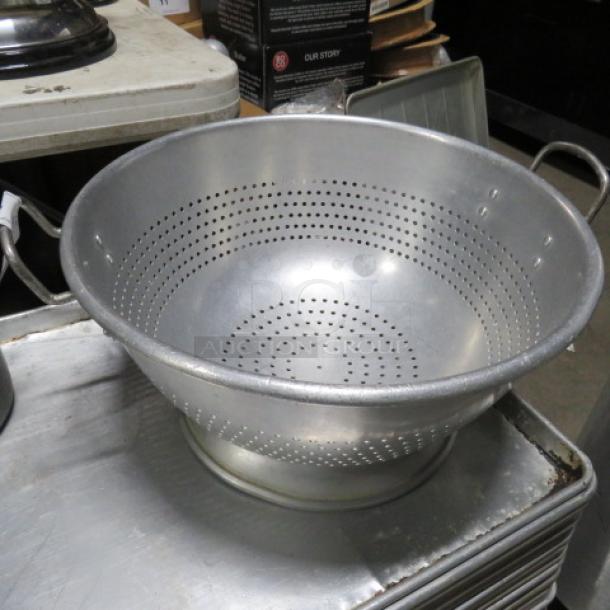 One 16.5 Inch Aluminum Colander. - Image 1 of 1