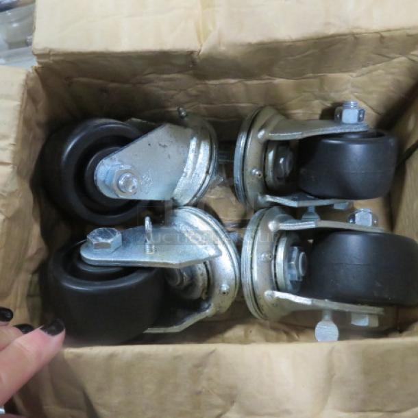 One Lot Of 4 NEW 1/2 Inch Casters. - Image 1 of 1
