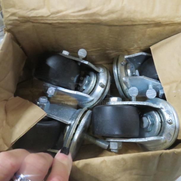 One Lot Of 4 NEW 1/2 Inch Casters. - Image 1 of 1