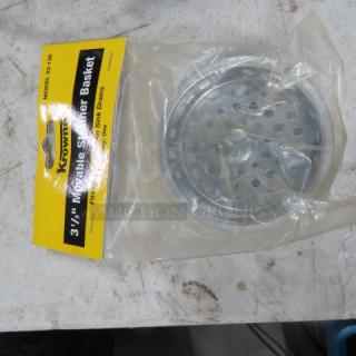 One NEW 3-1/2 Inch Krowne Strainer  Basket.