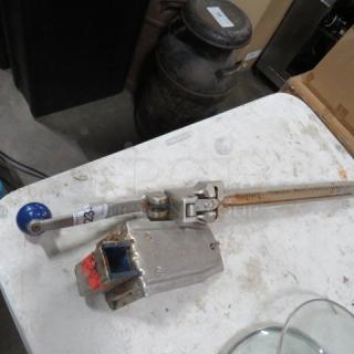 One 10lb Can Opener With Bracket.