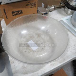 One Cambro 18.5 Inch Clear Poly Bowl. #PSB16.