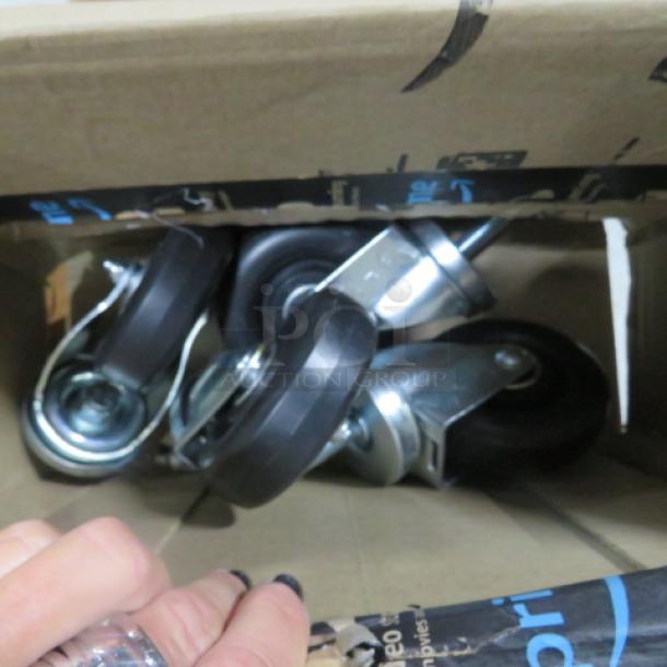 One Set Of 4 Inch Casters. Look NEW. - Image 1 of 1