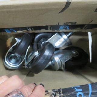 One Set Of 4 Inch Casters. Look NEW.