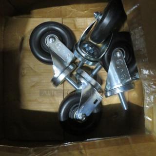 One Set Of 4 Inch Casters. Look NEW.