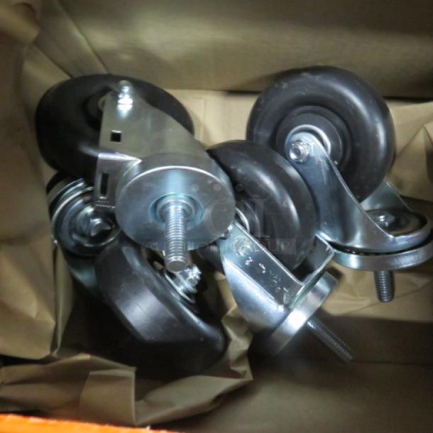 One Set Of 4 Inch Casters. Look NEW. - Image 1 of 1