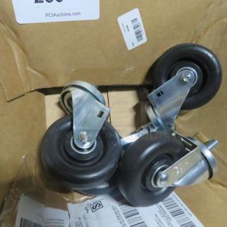 One Set Of 4 Inch Casters. Look NEW.