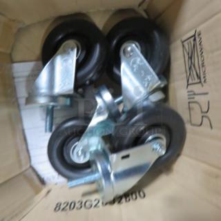 One Set Of 4 Inch Casters. Look NEW.