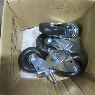 One Set Of 4 Inch Casters. Look NEW.
