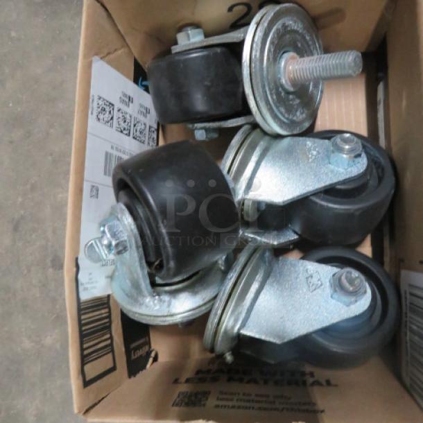 One Set Of 3 Inch Casters. Look NEW. - Image 1 of 1