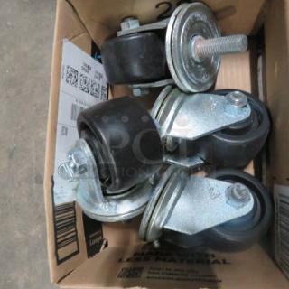 One Set Of 3 Inch Casters. Look NEW.