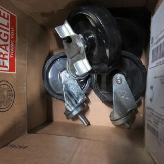 One Set Of 4.5 Inch Casters. Look NEW.