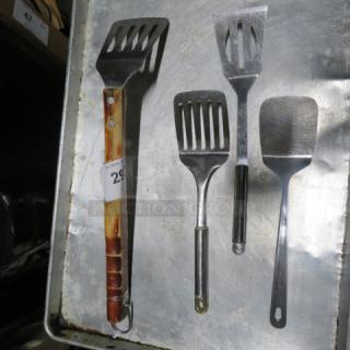 Assorted Hamburger Turners. 4XBID