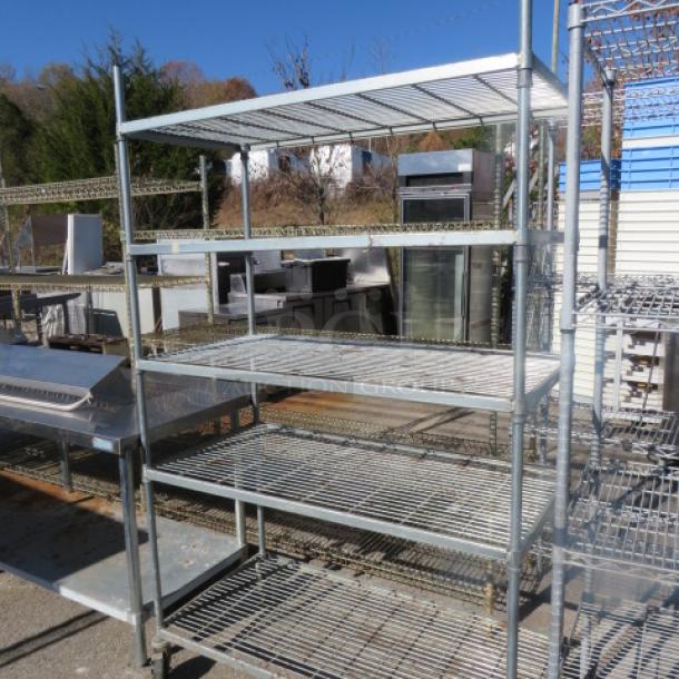 One Shelving System With 5 Shelves. 48X24X78 - Image 1 of 1