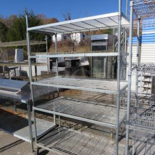 One Shelving System With 5 Shelves. 48X24X78