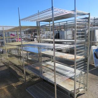 One Metro Shelf With 4 Shelves. 48X24X87