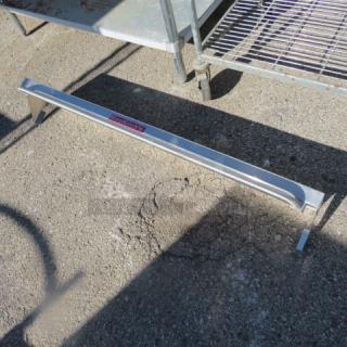 One Stainless Steel Magi Kitchen Wall Mount Shelf. 48X11
