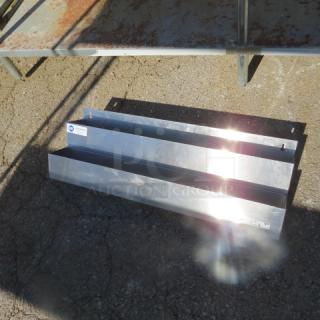 One Gridman Stainless Steel Double Bottle Rail. 32X8X9.5