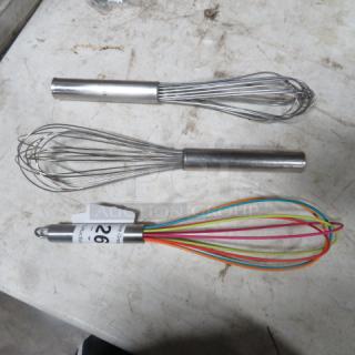 Assorted SS Whip. 3XBID