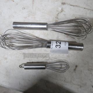 Assorted SS Whip. 3XBID