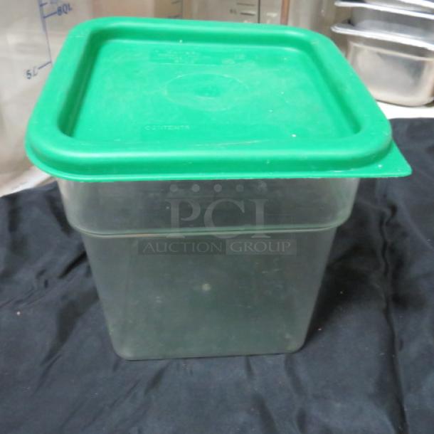 One 4qt Food Storage Container With Lid. - Image 1 of 1