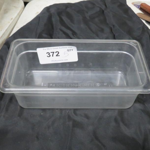 1/3 Size 4 Inch Deep Food Storage Container.. 5XBID - Image 1 of 1