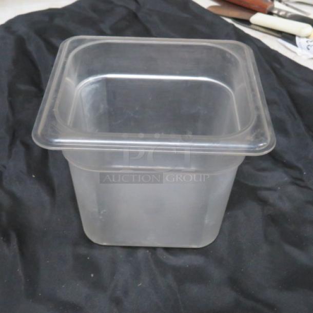1/6 Size 6 Inch Deep Food Storage Container. 6XBID - Image 1 of 1