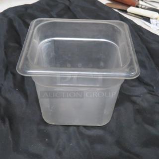 1/6 Size 6 Inch Deep Food Storage Container. 6XBID