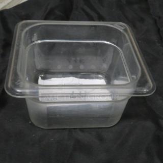 1/6 Size 4 Inch Deep Food Storage Container. 5XBID