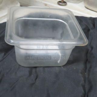 1/6 Size 4 Inch Deep Food Storage Container. 5XBID